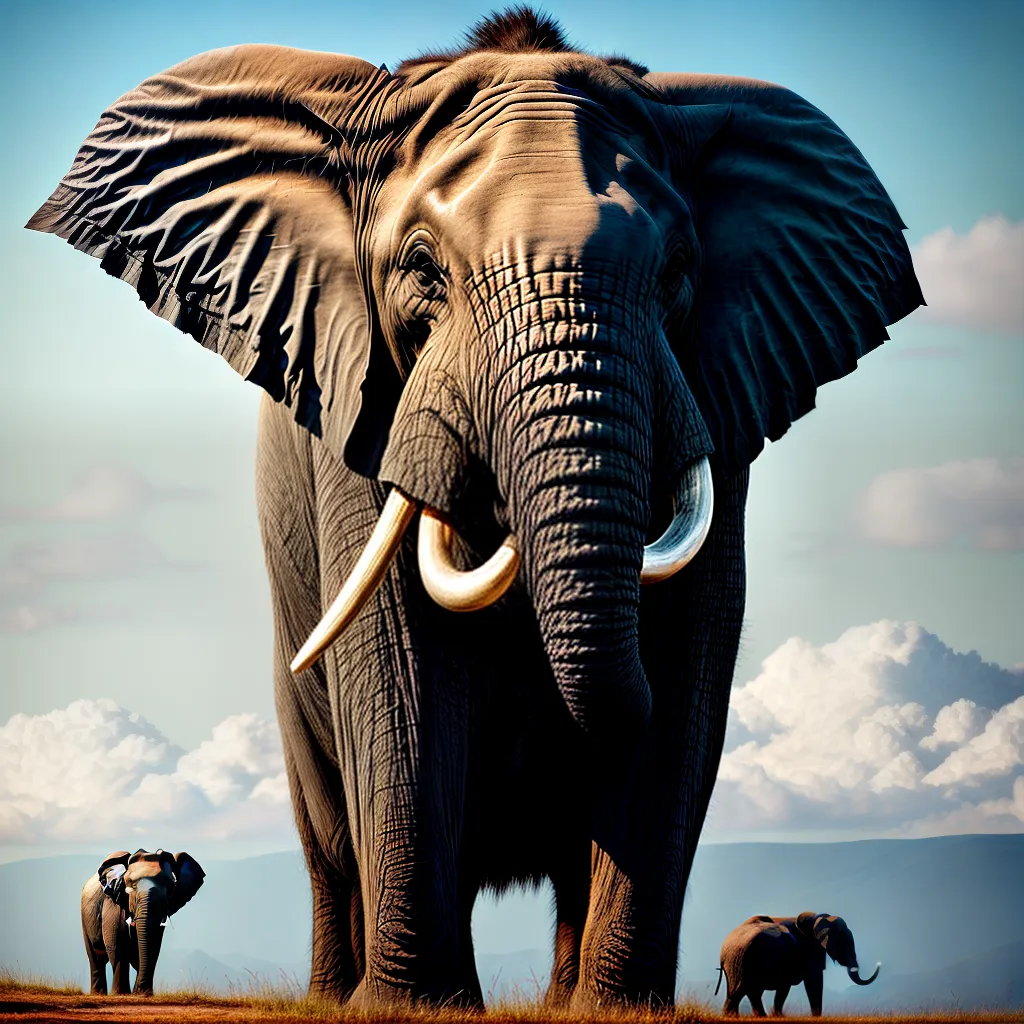 Fotos elefante forca poder dominio