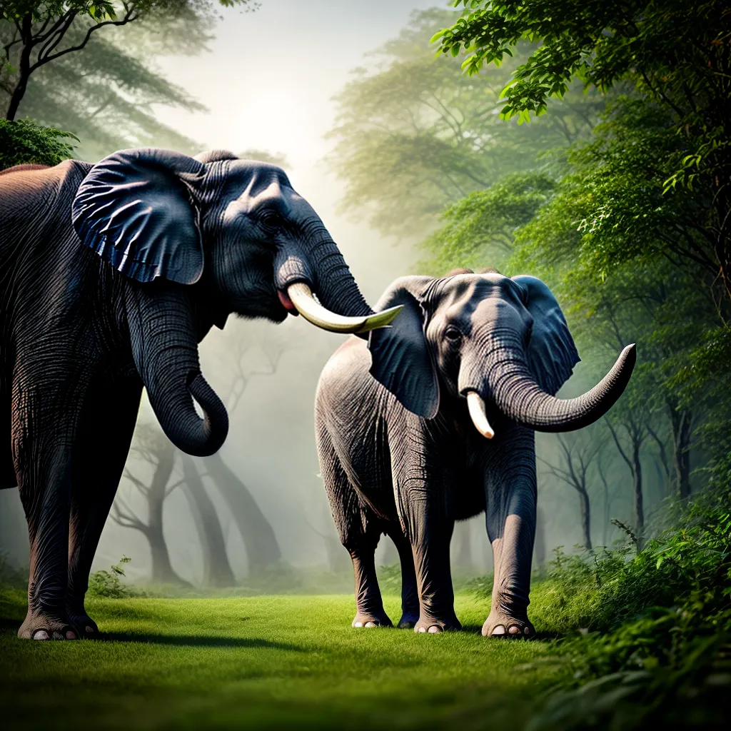 Fotos elefante jungle natureza paz