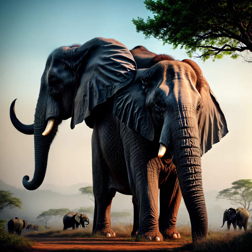 Fotos elefante lideranca protecao caos jungla
