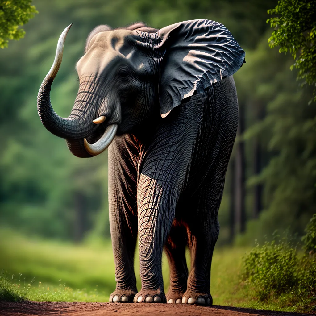 Fotos elefante natureza verde ceu azul