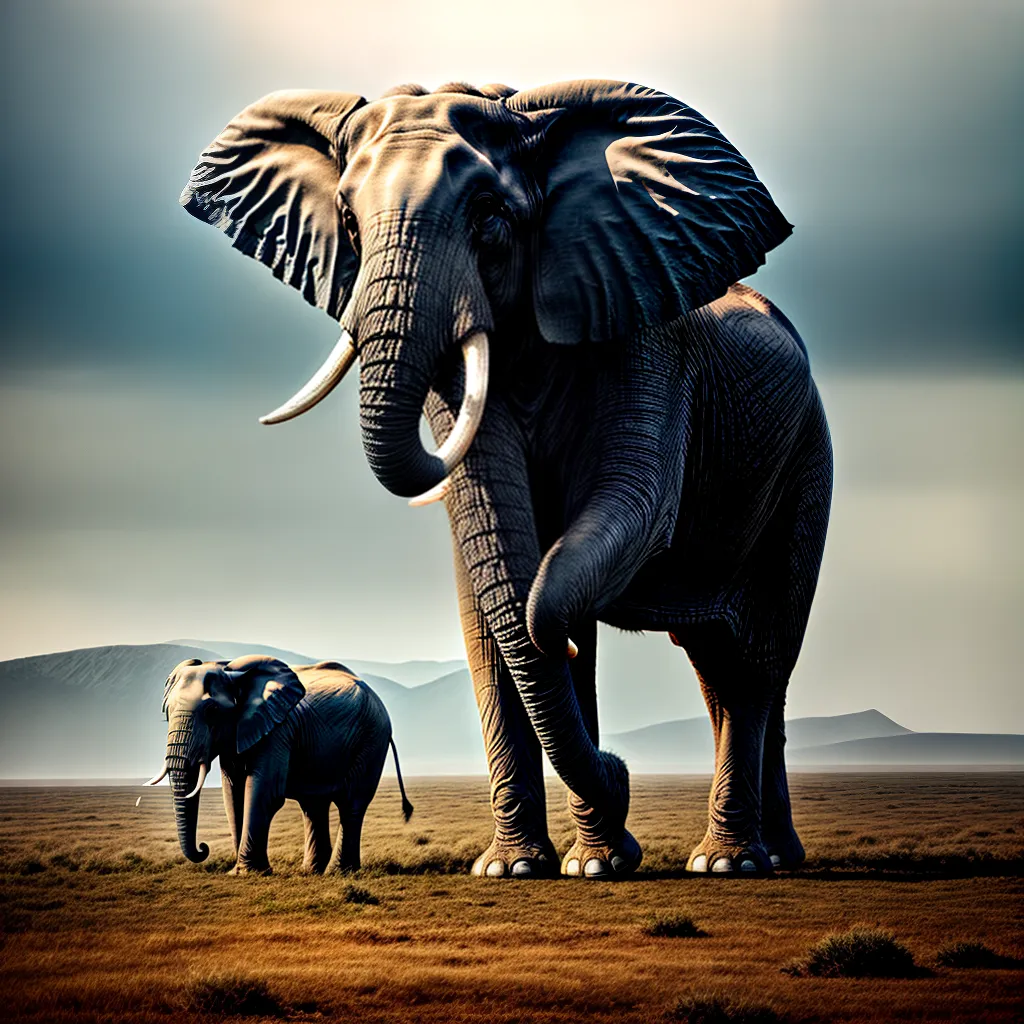 Fotos elefante poder sonho paisagem