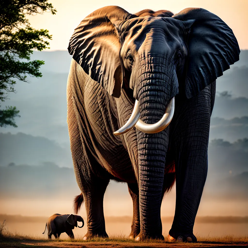 O Coração como Guia: Significado de Sonhar com elefante gigante 2 Fotos elefante por do sol coracao
