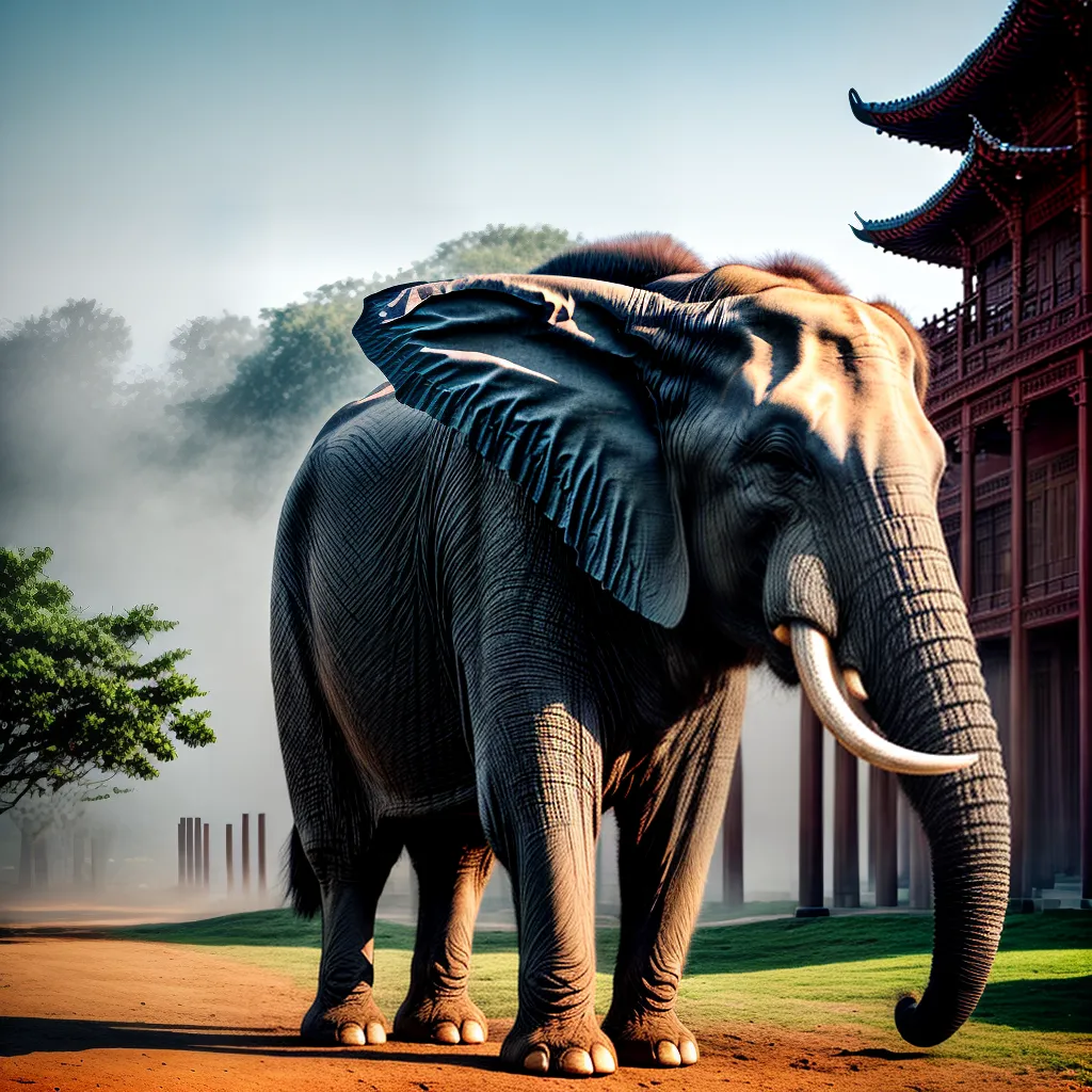 Fotos elefante sabedoria templo guia