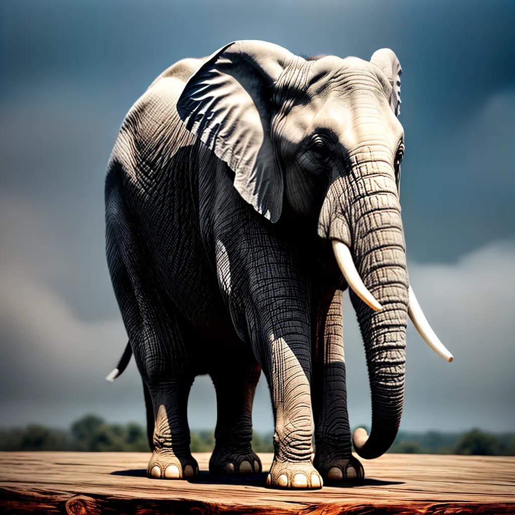 Fotos elefante sonhador ivory nuvens simbolismo