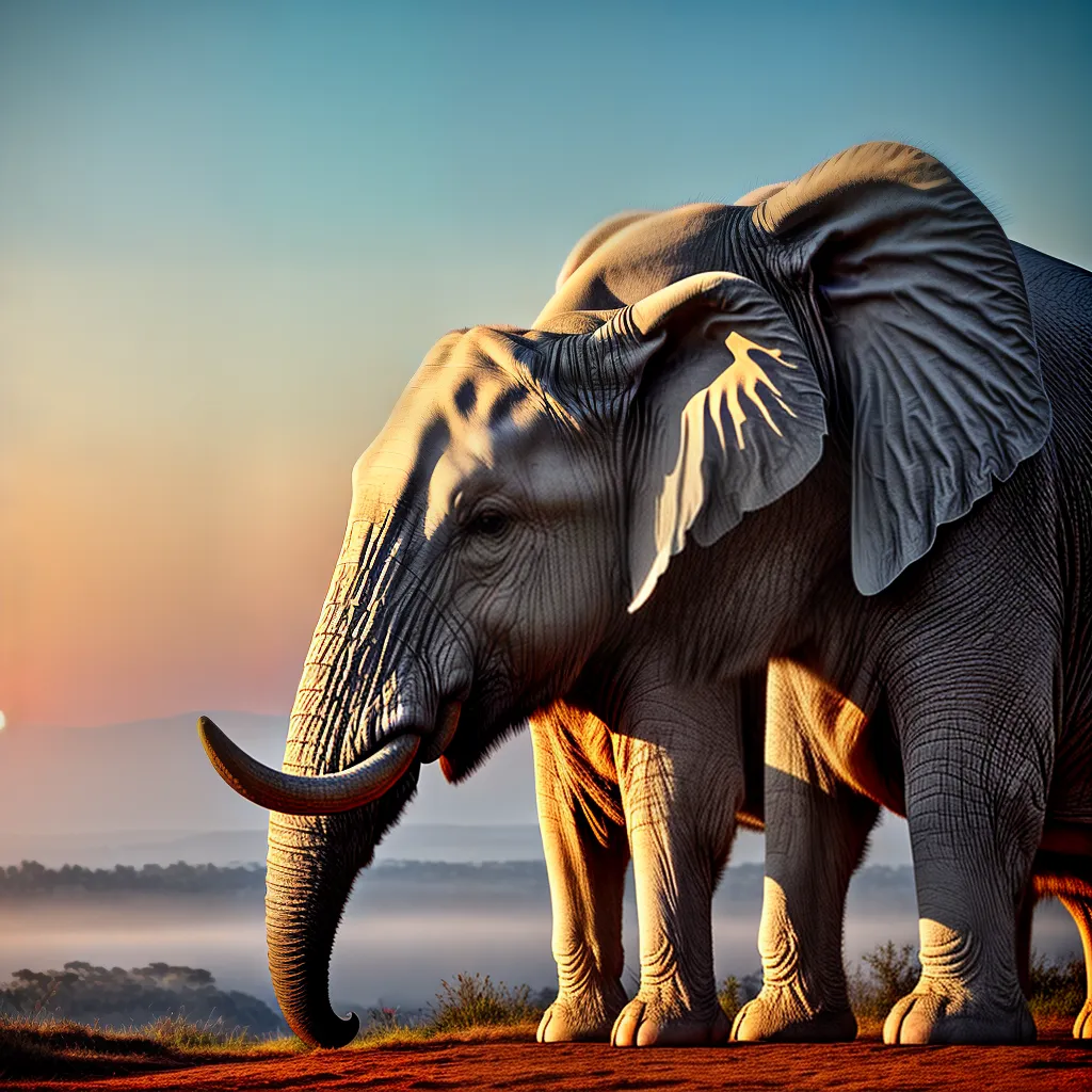 Conexão Animal: O que significa sonhar com Elefantes Brancos? 4 Fotos elefantes brancos por do sol