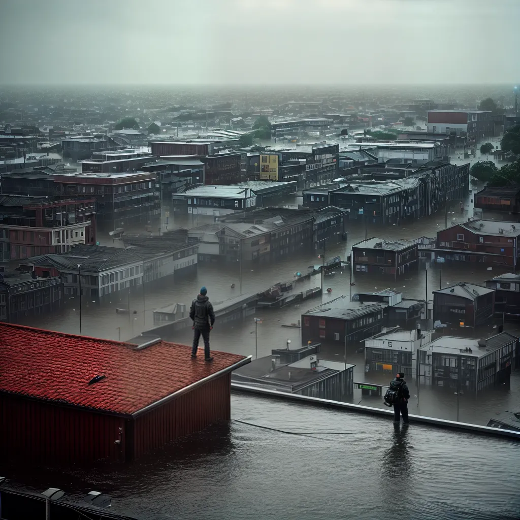 Significado de Sonhar com Dilúvio e Enchentes: Previsões e Alertas 6 Fotos enchente desespero chuva rooftop