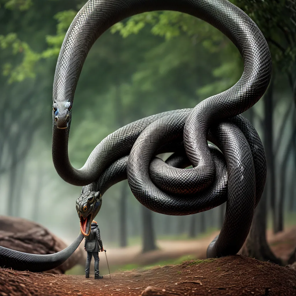 Significado de Sonhar com Cobras: Enfrentando os Medos Internos 5 Fotos enfrentando medos cobra confiante