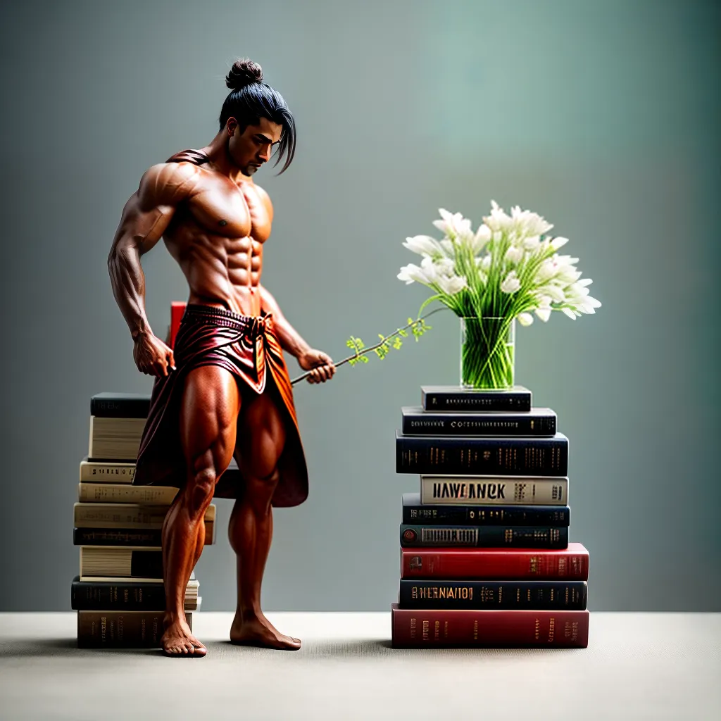 Fotos equilibrio livros flores mao