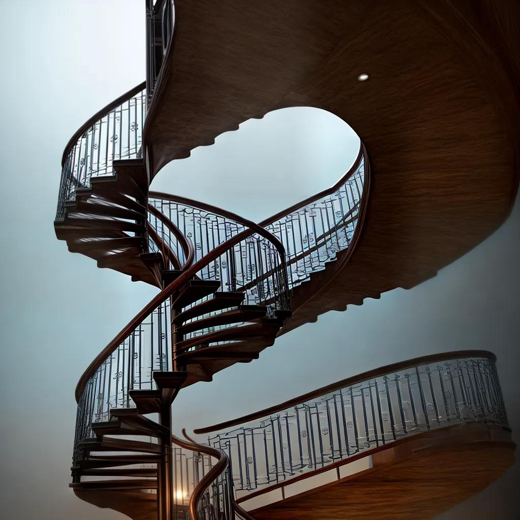 Fotos escada espiral luz balaustre esperanca