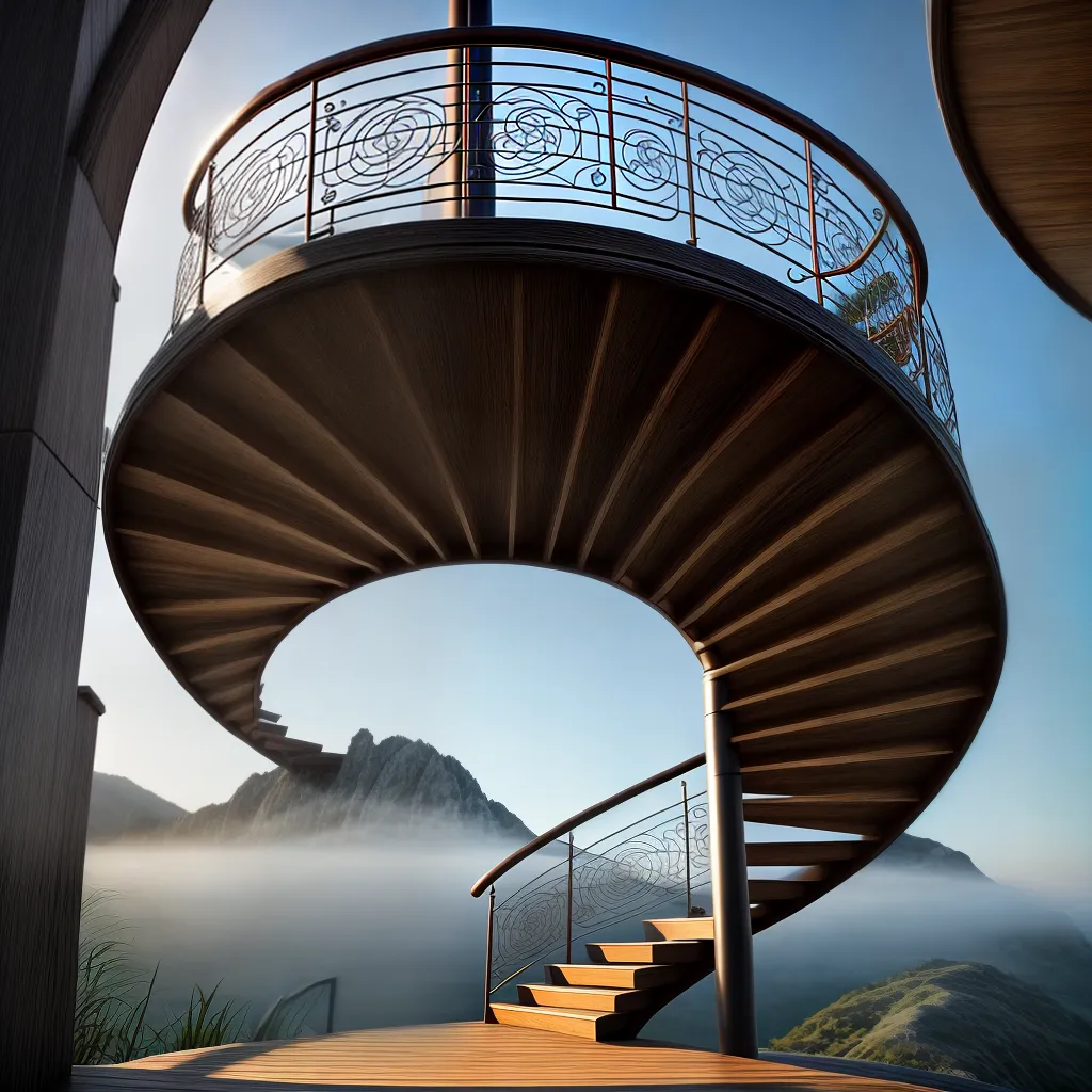 Fotos escada espiral sonho oportunidade