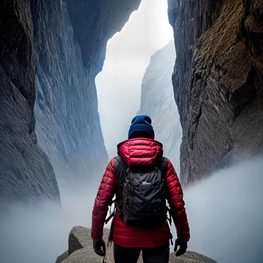 Persistência e Turbinação: Qual o significado de sonhar com superação? 4 Fotos escalada montanha nevoa determinacao 1