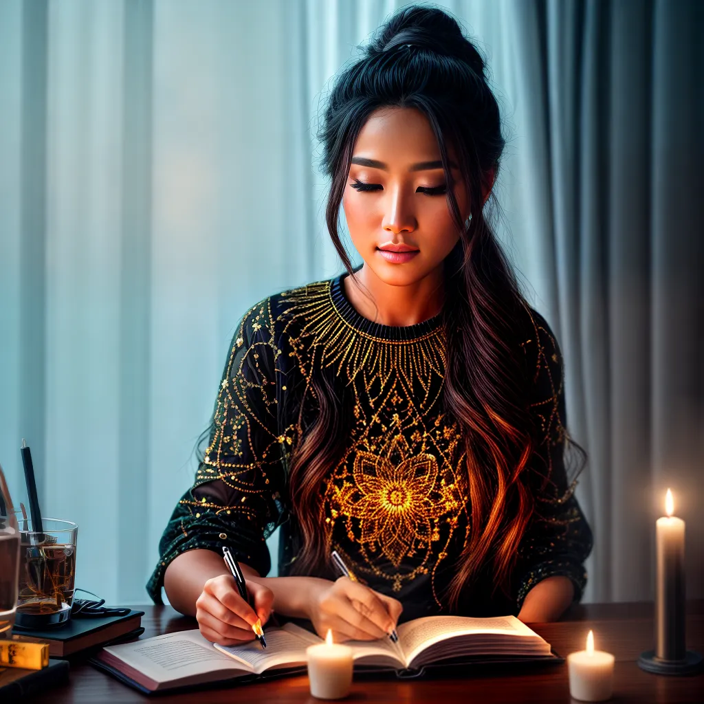 Fotos escrita sonhos caderno velas