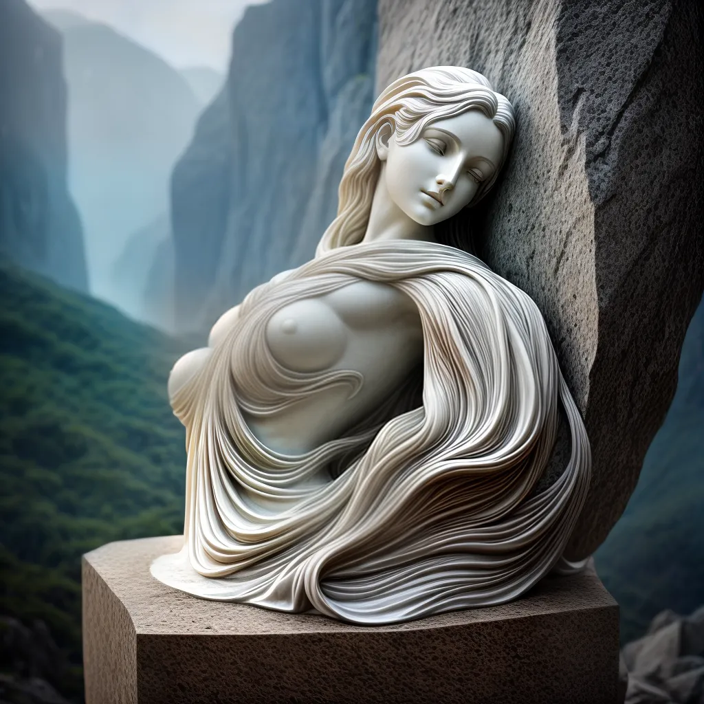 Pedra de Transformação: Significado Onírico do Mármore 3 Fotos escultura marmore transformacao veias