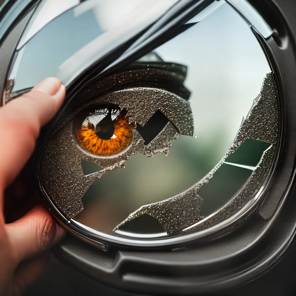 Fotos espelho quebrado autoimagem fragmentada