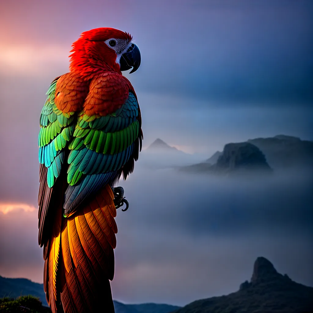 Fotos espinha parrot paisagem onirica