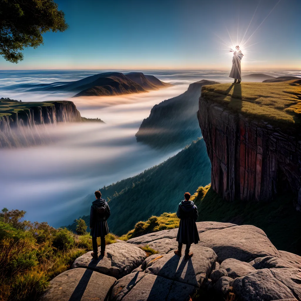Fotos espiritualidade amanhecer meditacao paisagem