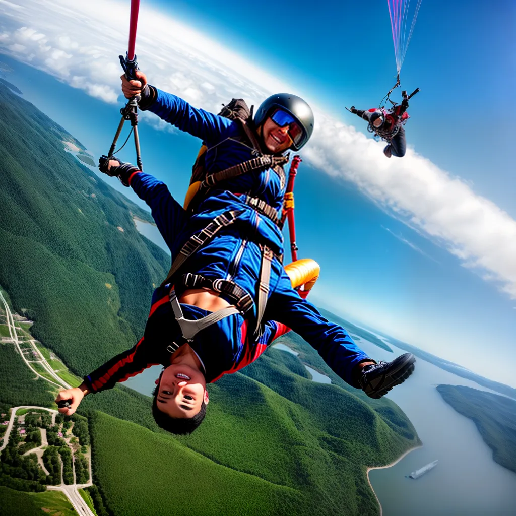 Desvendando o Mistério dos Sonhos Radicais: Significados de Voo de Asa Delta, Queda Livre e Saltos de Bungee Jump 2 Fotos esporte radical aventura liberdade