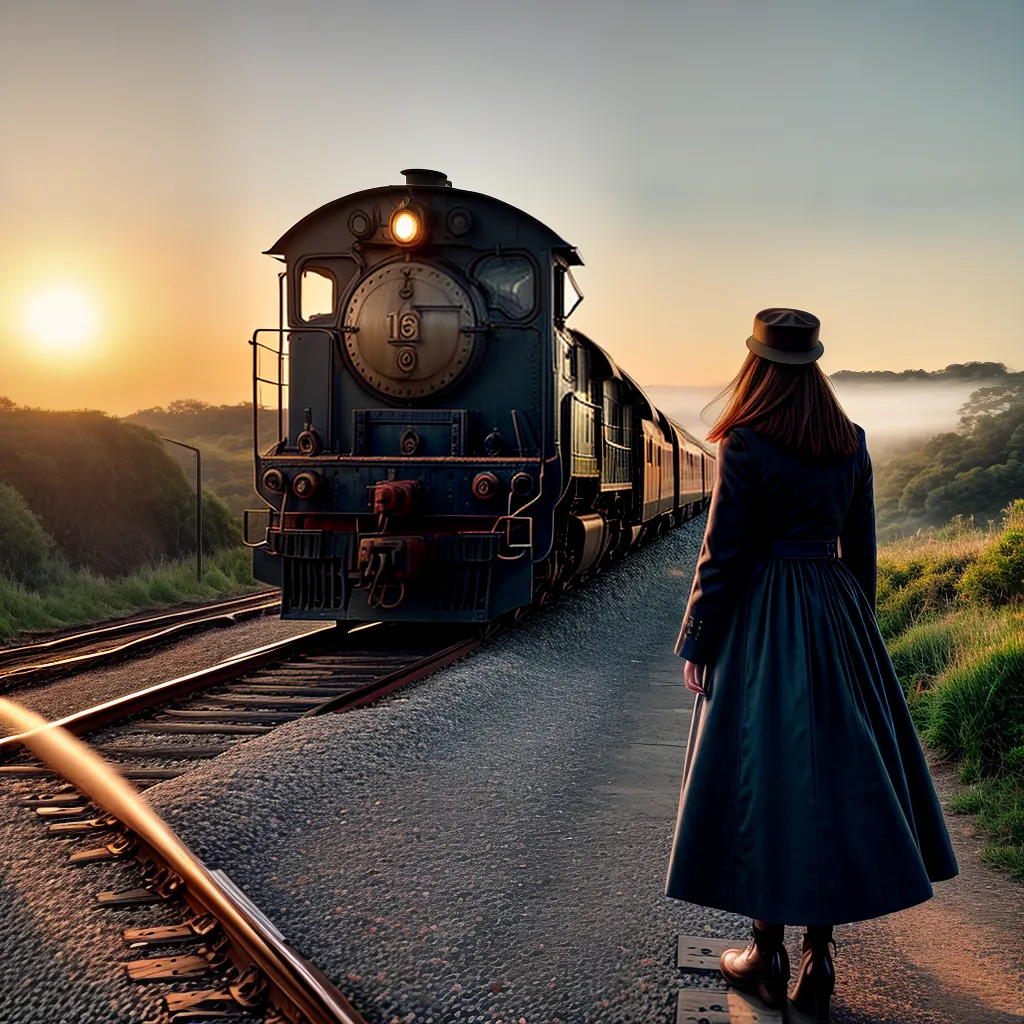 Fotos estacao trem por do sol aventura