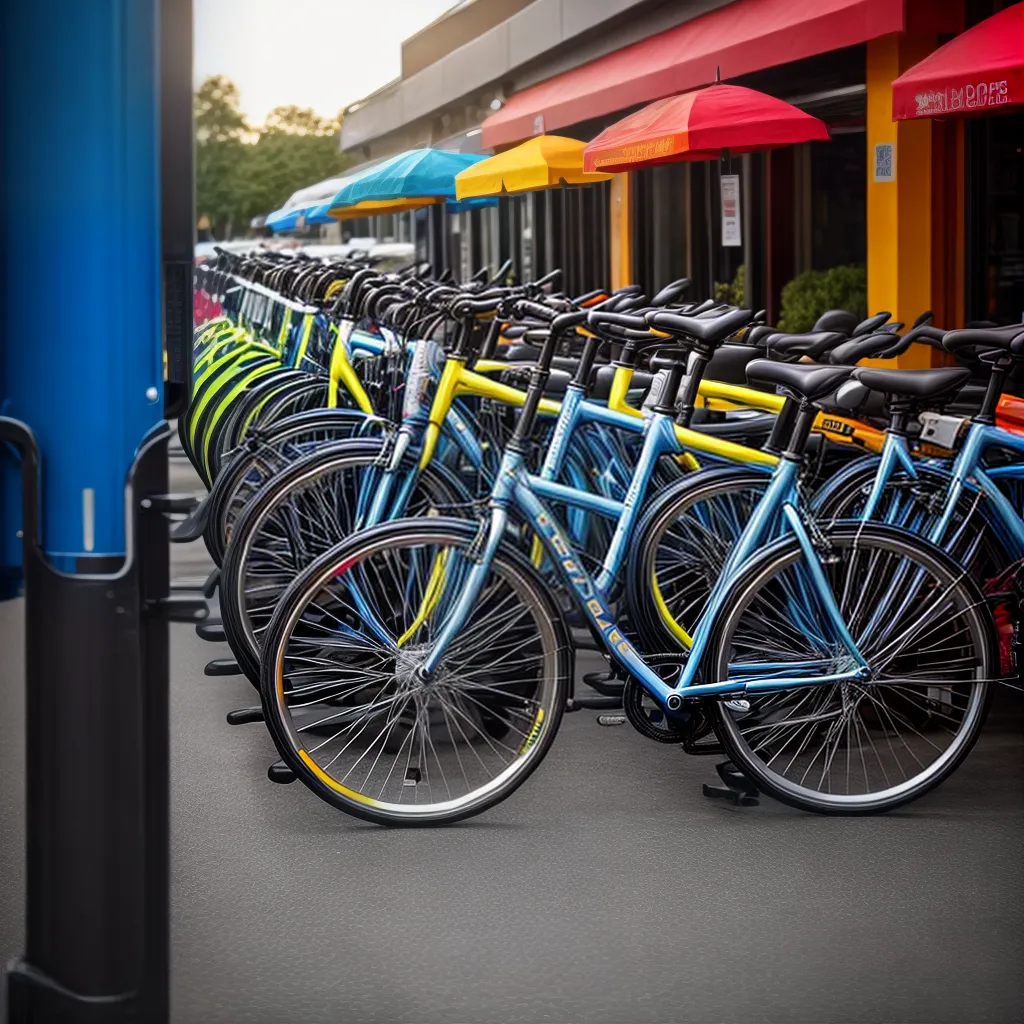Fotos estacionamento bicicletas seguro sol