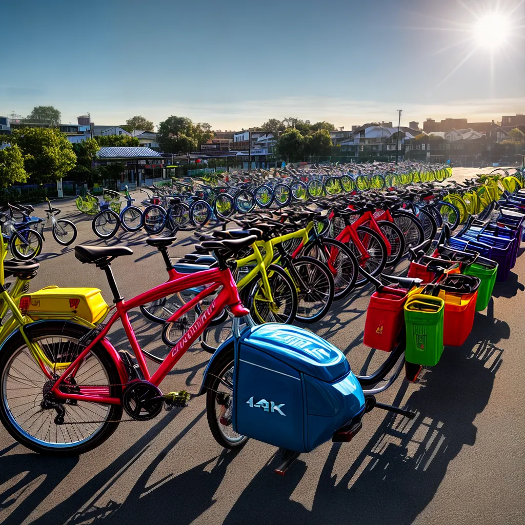 Fotos estacionamento bicicletas sol ciclistas liberdade