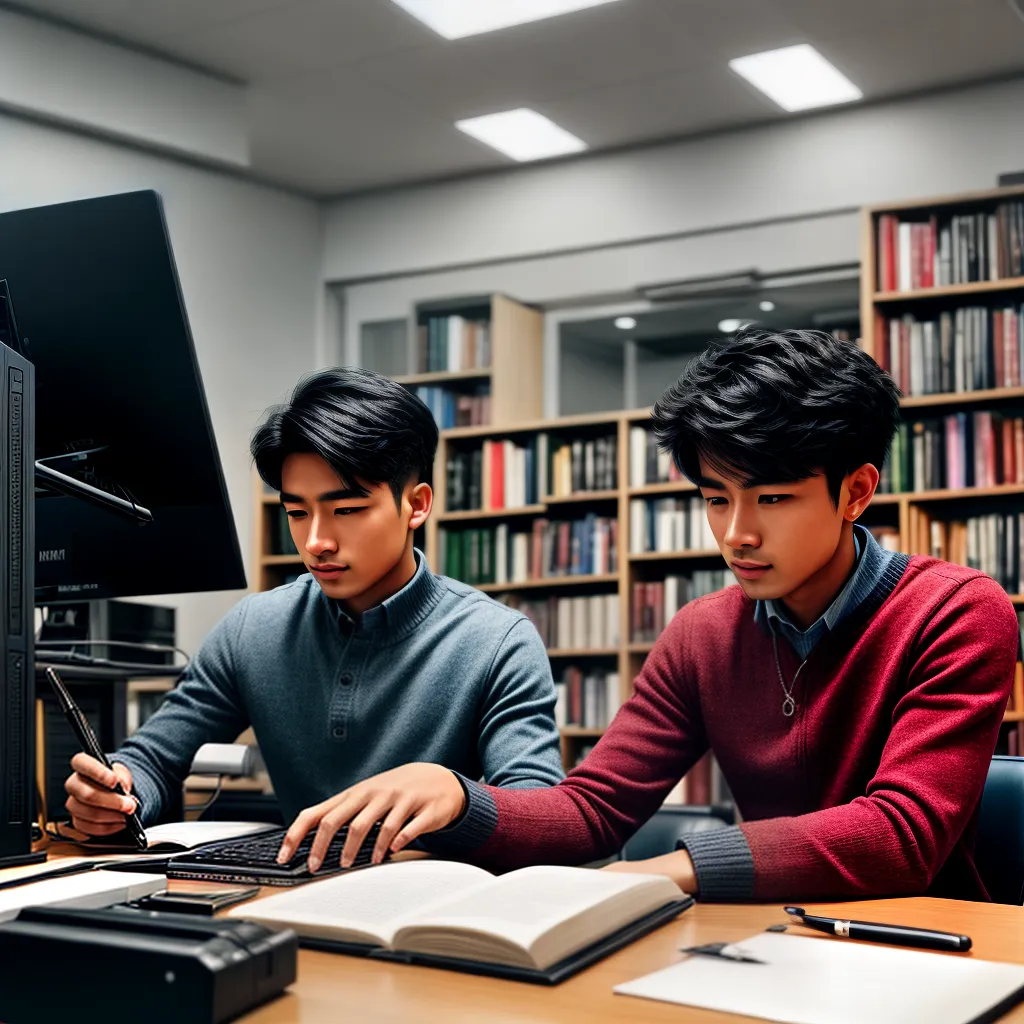 Fotos estudo foco livros tecnologia