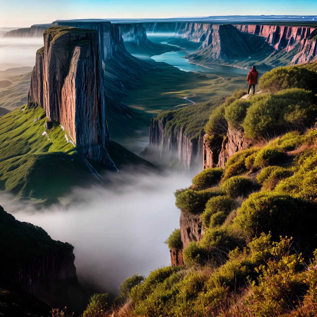 Fotos exploracao subconsciente paisagem cliff