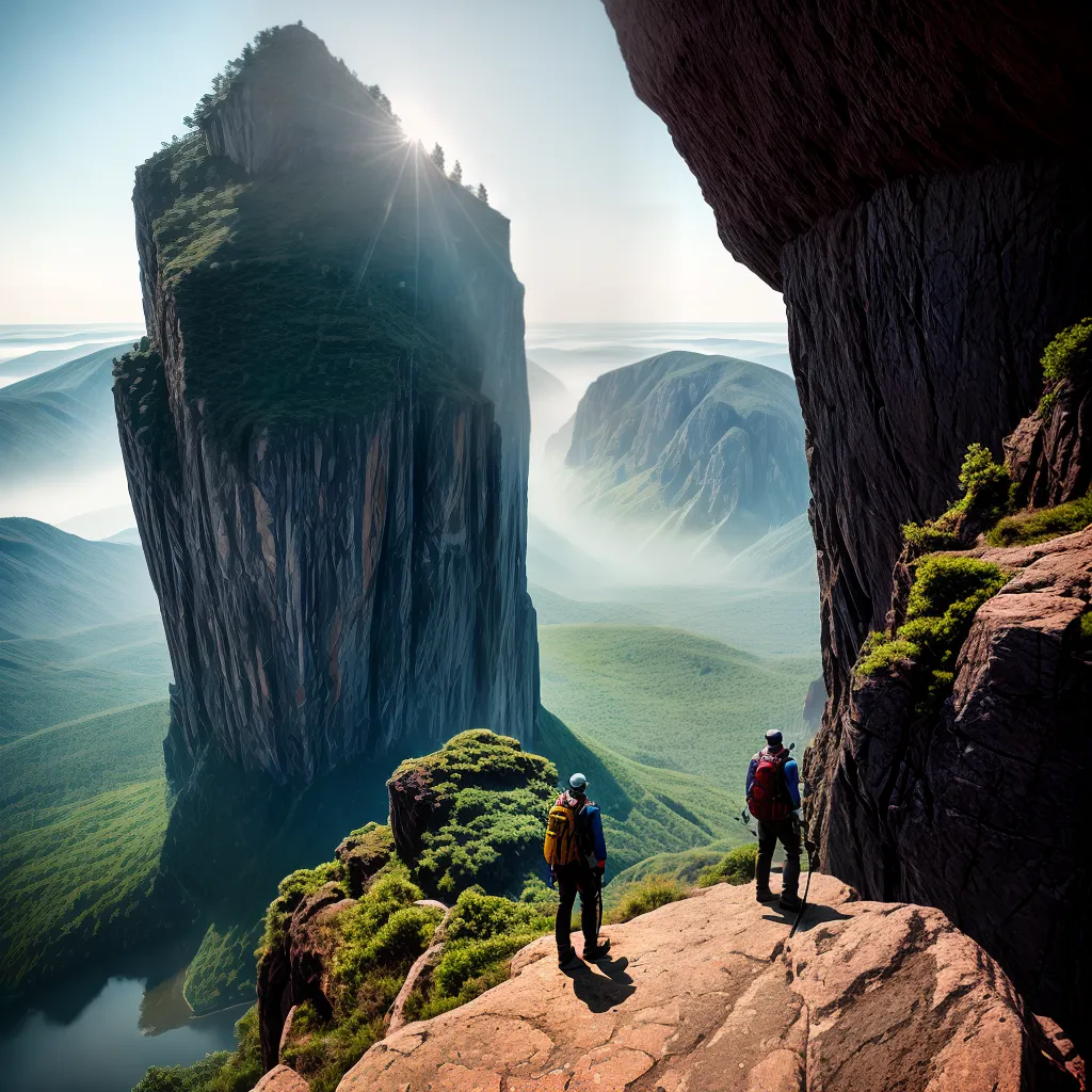 Fotos explorador paisagem montanhas rio