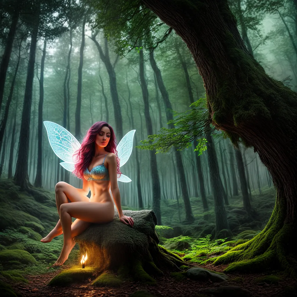 Sonhar com Fadas: Descubra o Significado Oculto 2 Fotos fada cogumelo floresta magica luzes brilho