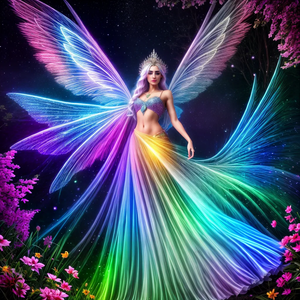 Fotos fada cristal floresta magica 1