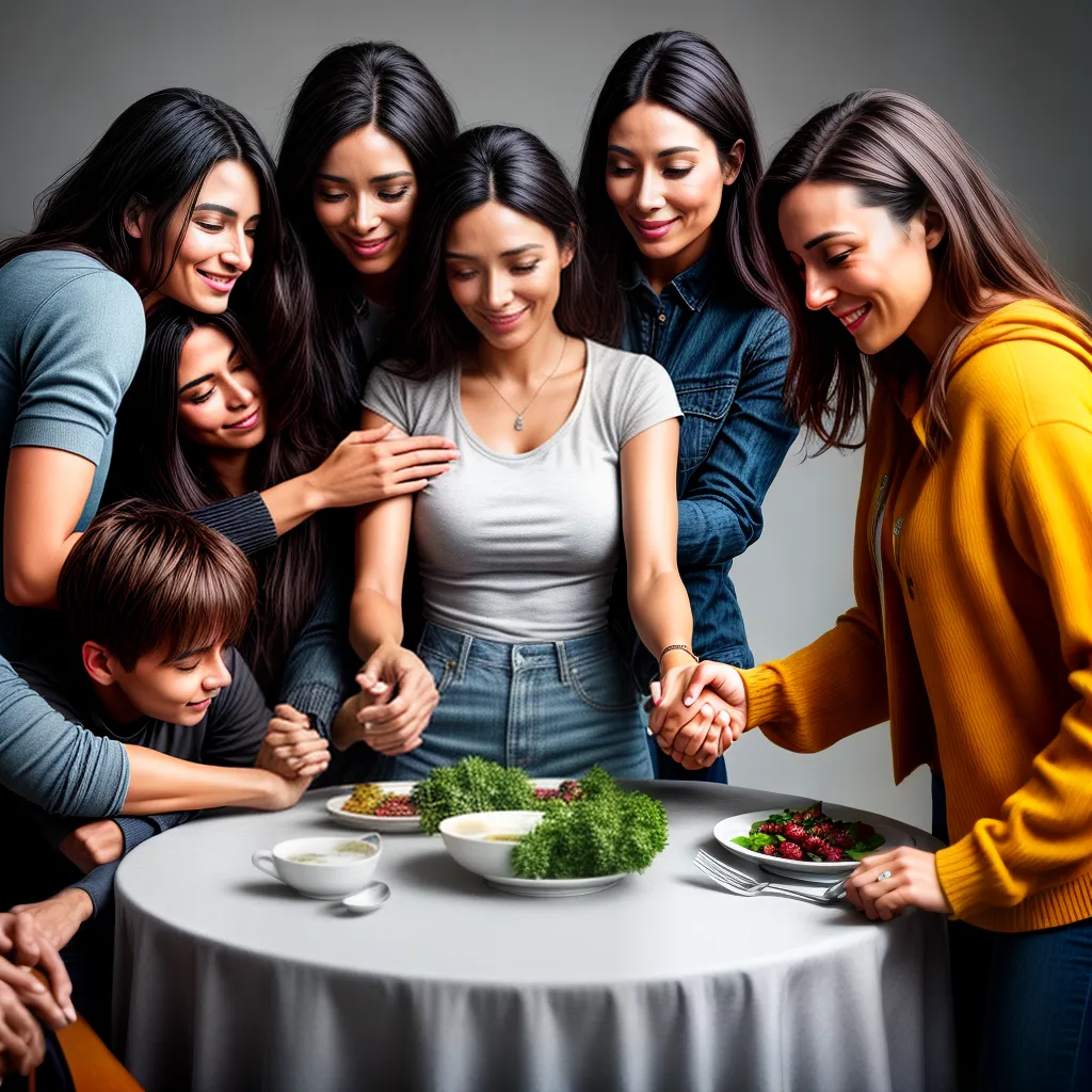Fotos familia mesa uniao discussao protecao