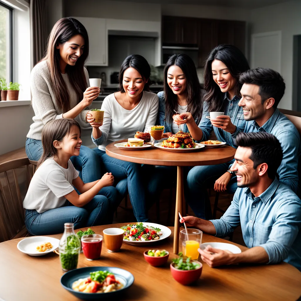 Interpretação: Qual o Significado de Sonhar com Família e Crianças? 4 Fotos familia sorrindo mesa criancas amor