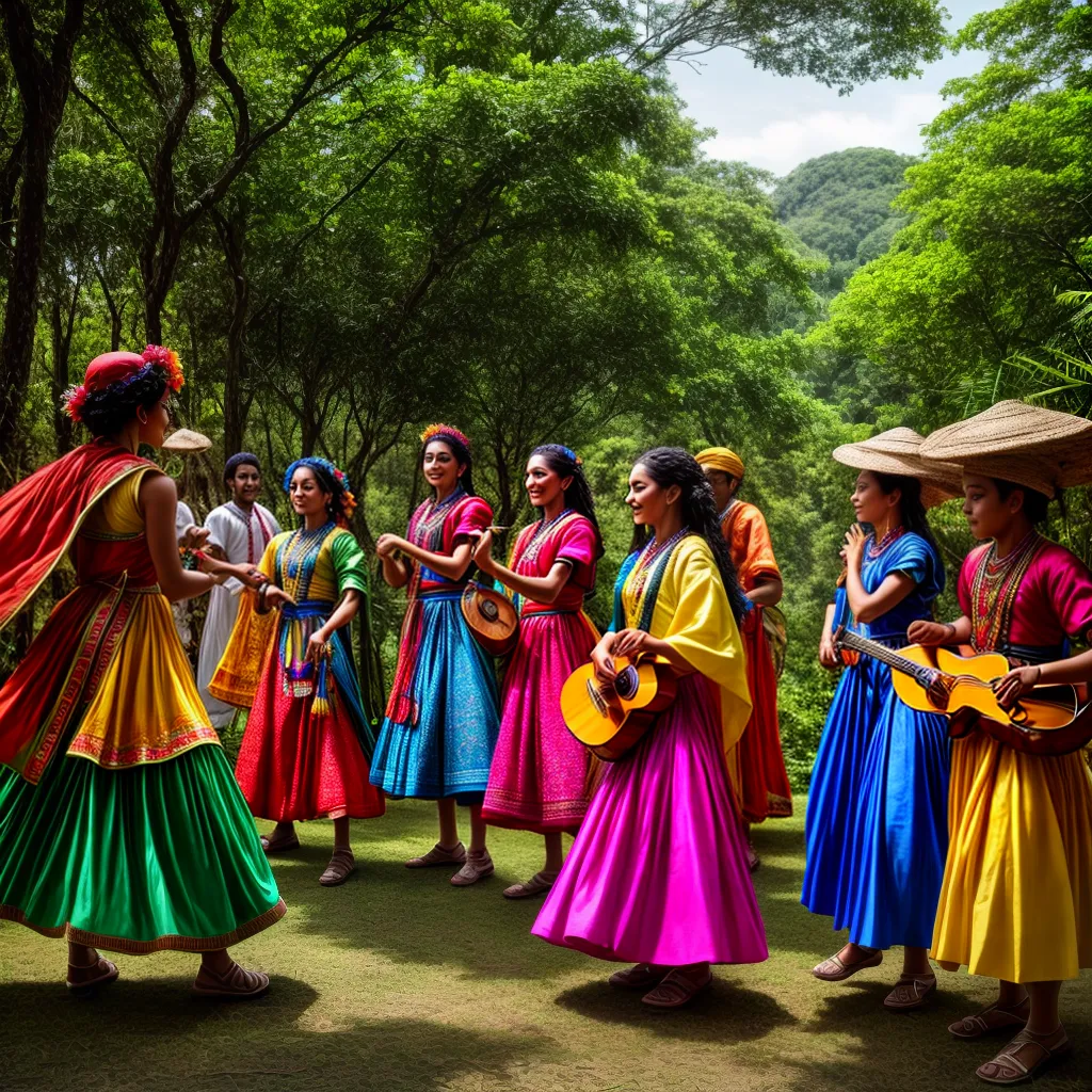 Fotos fandangueiros floresta folclore brasileiro