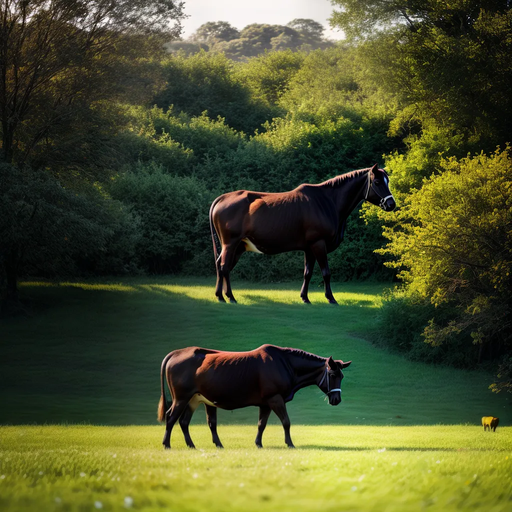 Descubra a Verdadeira Significado de Sonhar com Animais na Fazenda 2 Fotos fazenda paisagem animais vaca serenidade