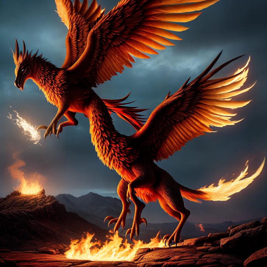 Fotos fenix chamas transformacao renascimento