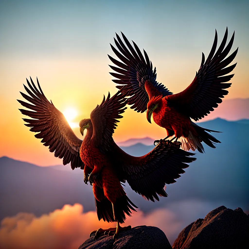 Fotos fenix renascer amanhecer cores