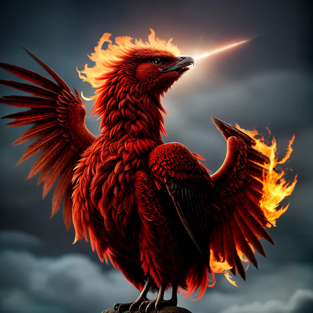 Queimação nos sonhos: Descubra o significado na Arte e Artesanato 2 Fotos fenix vermelha transformacao