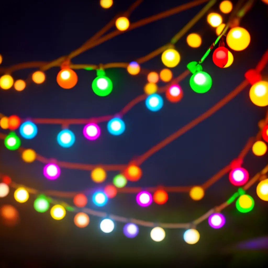 Luzes de Festa: Alegria e Significação dos Sonhos 2 Fotos festa luzes coloridas ceu noite
