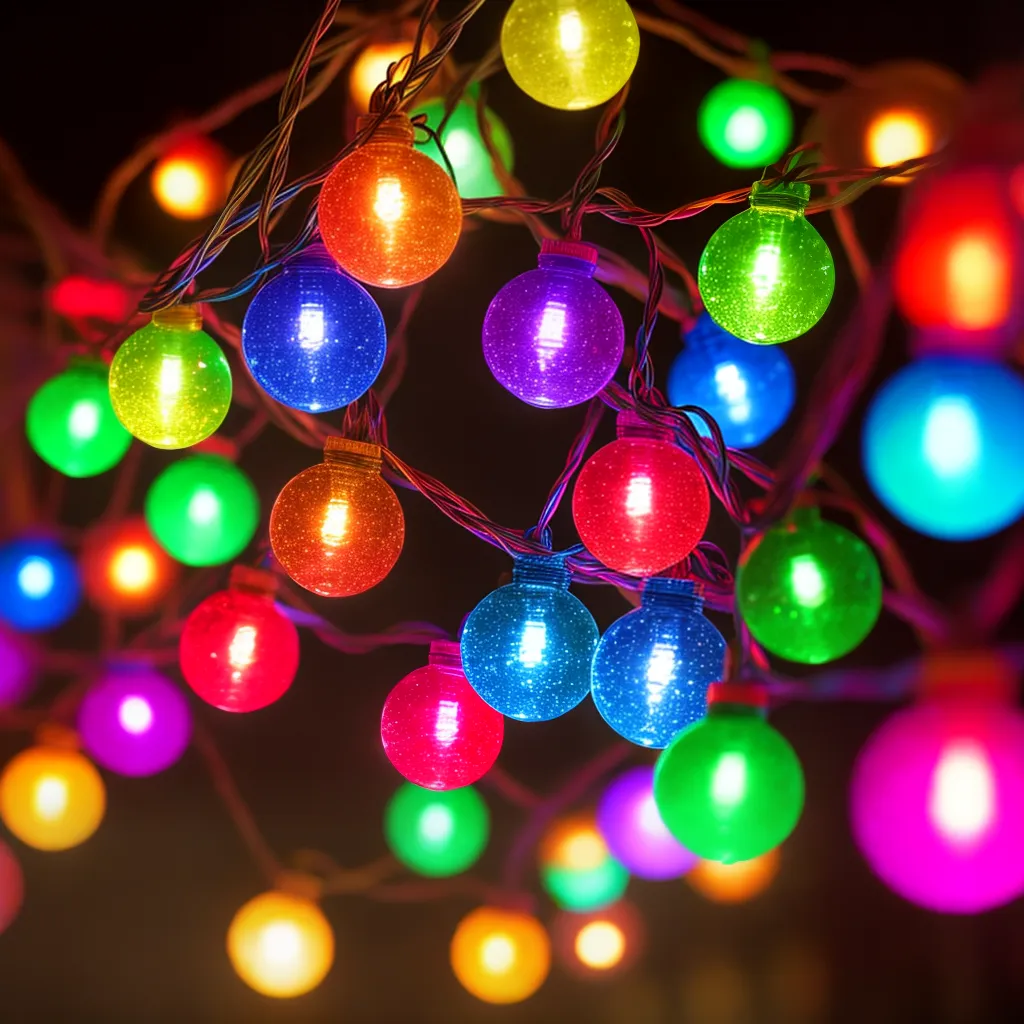 Luzes de Festa: Alegria e Significação dos Sonhos 4 Fotos festa luzes vibrantes noite alegria