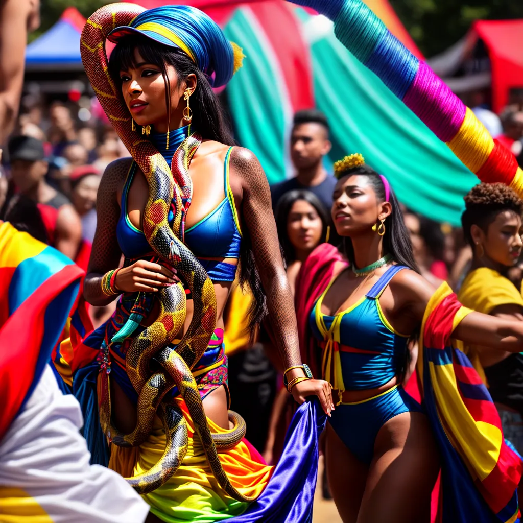 Descubra o Significado de Sonhar com Serpentes em Festivais 4 Fotos festival danca cobra ameaca