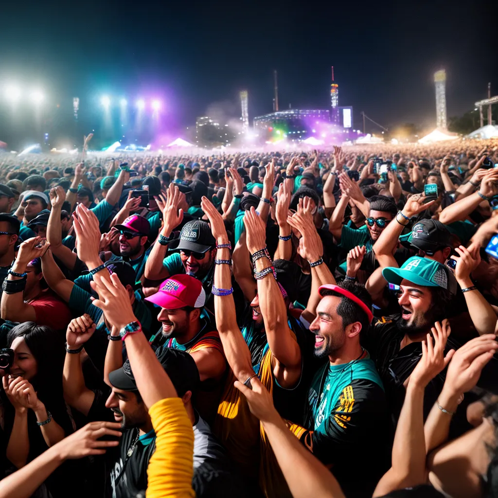 Descubra o Significado de Sonhar Com Música e Festival 2 Fotos festival multidao musica alegria