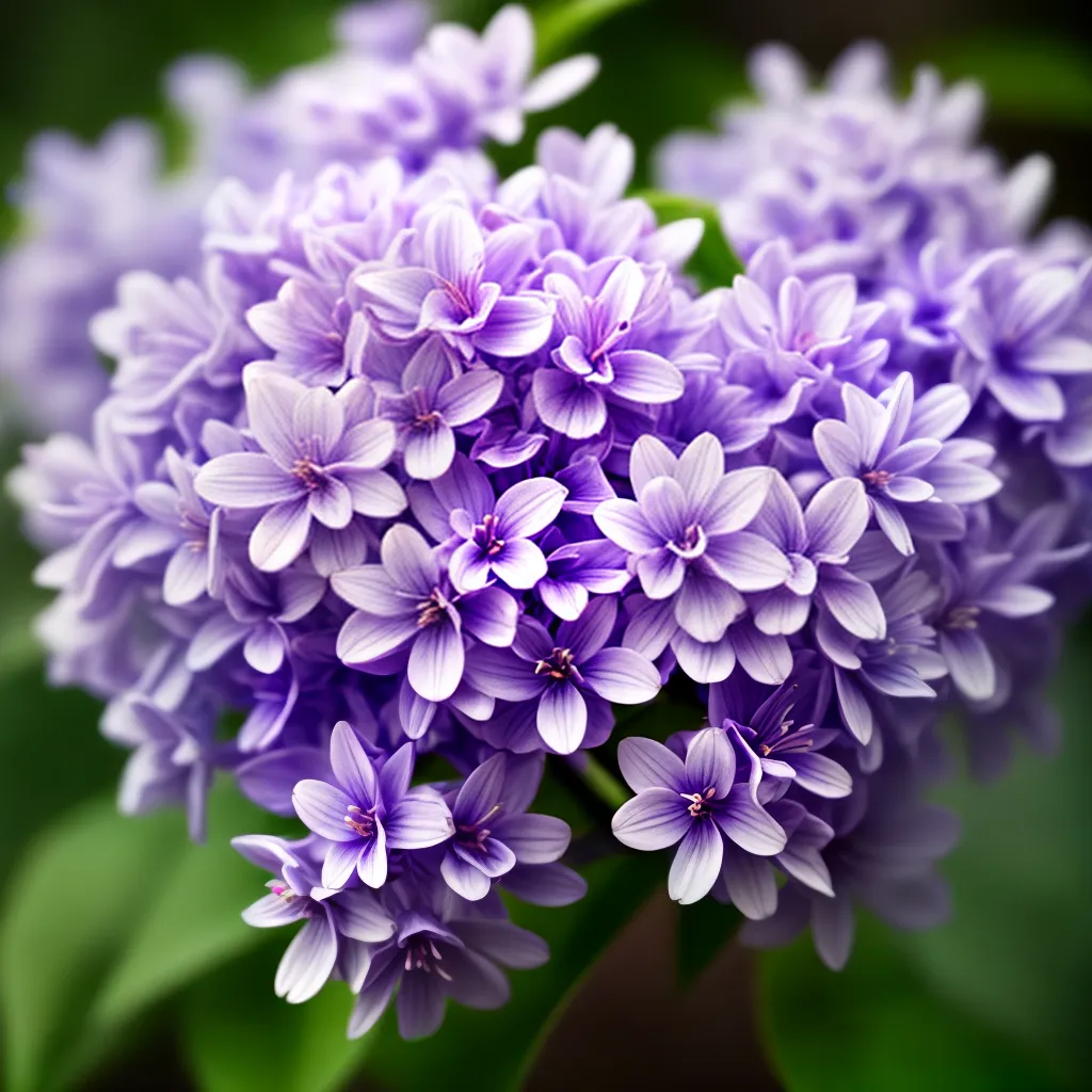 Fotos flor lilas corda prata equilibrio