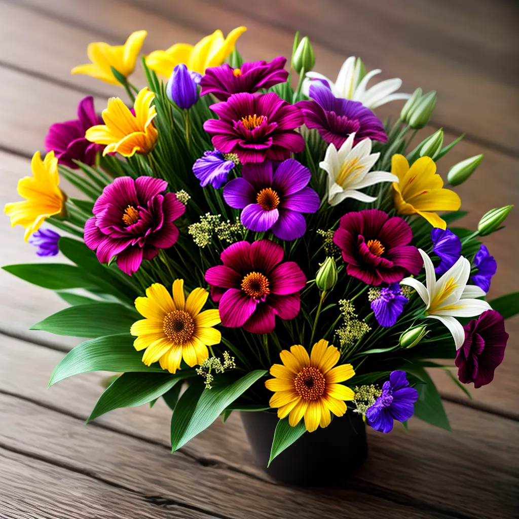 7. Verônica, Vexatório e Volátil: O que Significa Sonhar com Flores? 6 Fotos flores coloridas emocoes mesa madeira