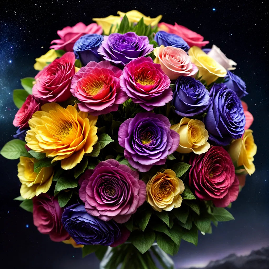 Fotos flores galaxias sonhador maravilha
