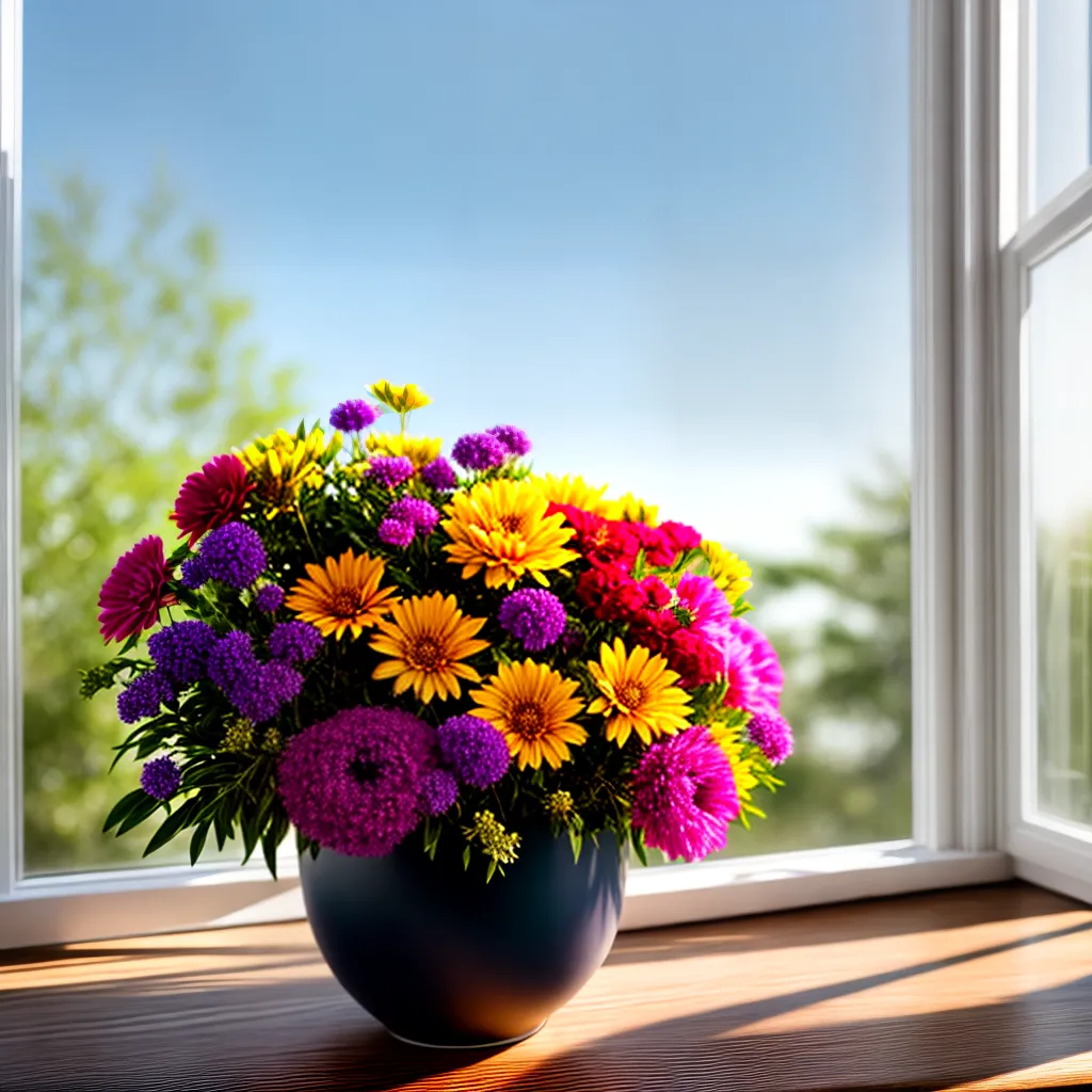 Significados de Sonhar com Flores: a força simbólica da natureza em sonhos 4 Fotos flores janela sol brilho alegria