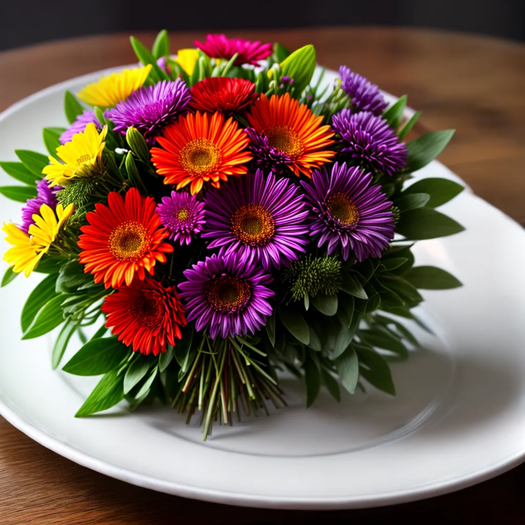 Desvendando o Significado de Sonhar com Flores quando se degusta gastronomia local 5 Fotos flores mesa rustica comida local
