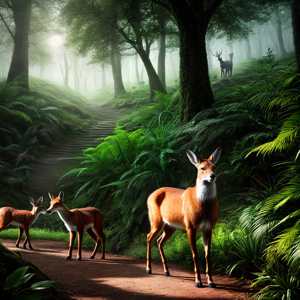 Descubra qual é o significado de sonhar com um Encontro de Animais na Floresta 2 Fotos floresta animais equilibrio aventura