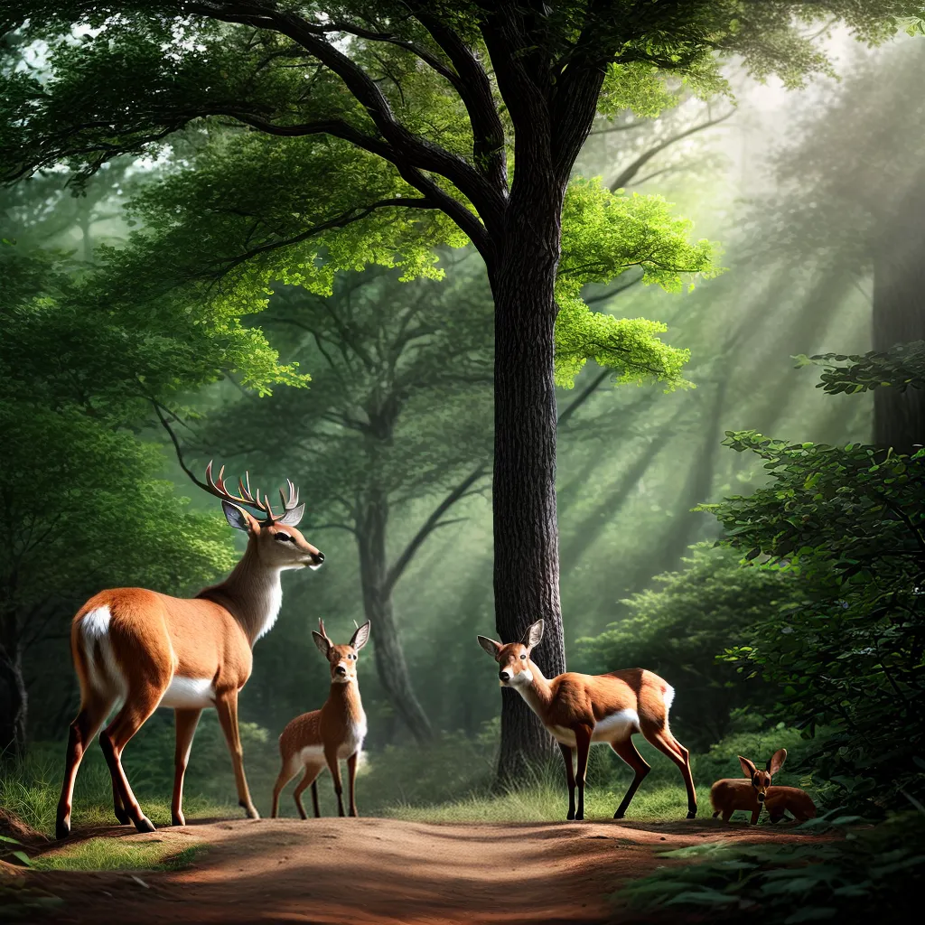 Desvendando o Significado de Sonhar com Animais e Natureza 4 Fotos floresta animais paz harmonia