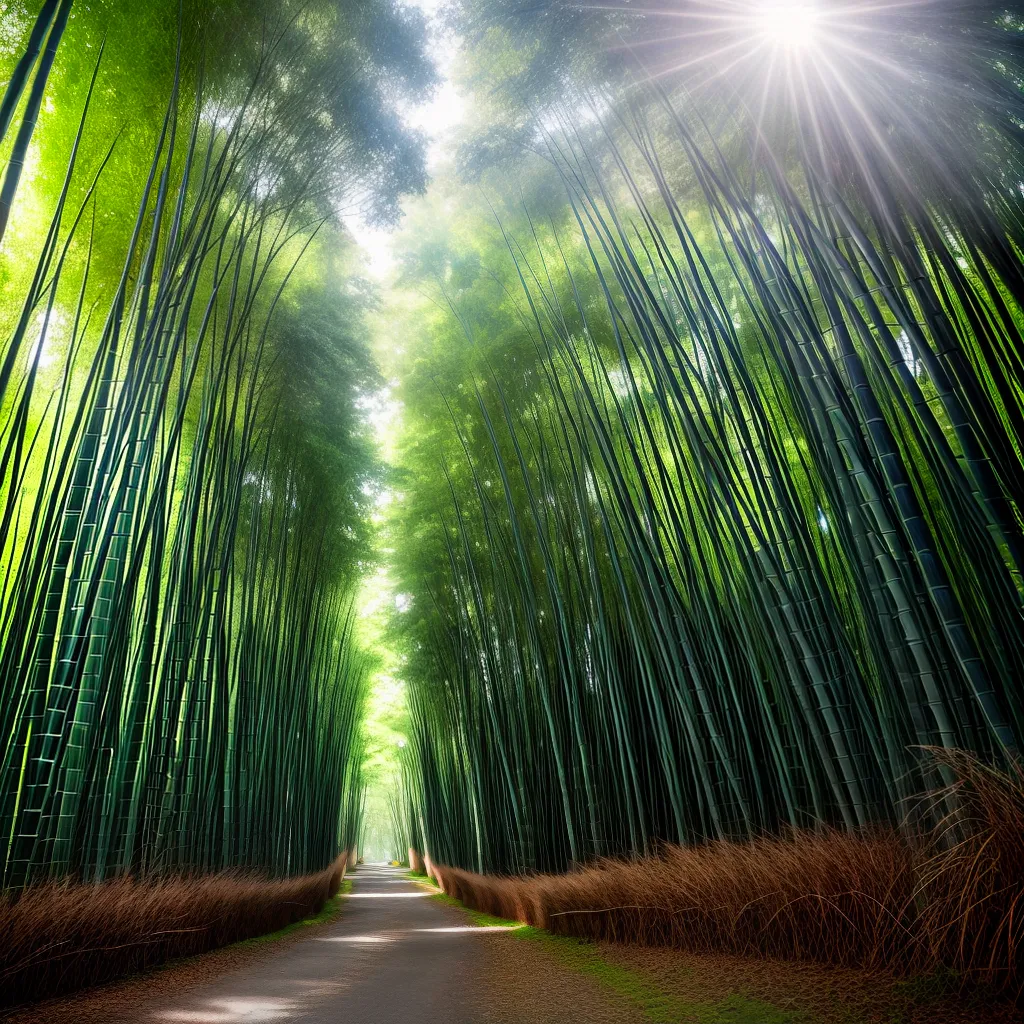 Fotos floresta bambu serenidade equilibrio
