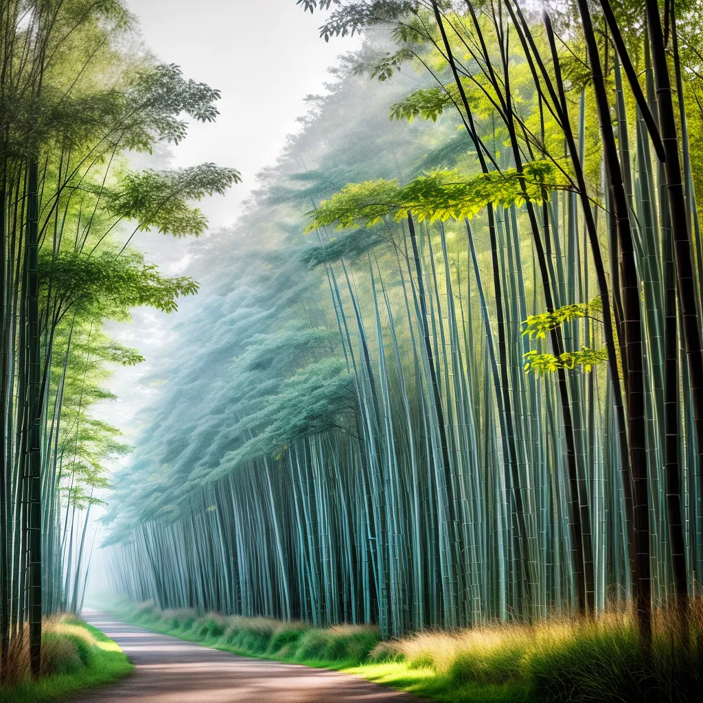 Fotos floresta bambu serenidade tranquilidade