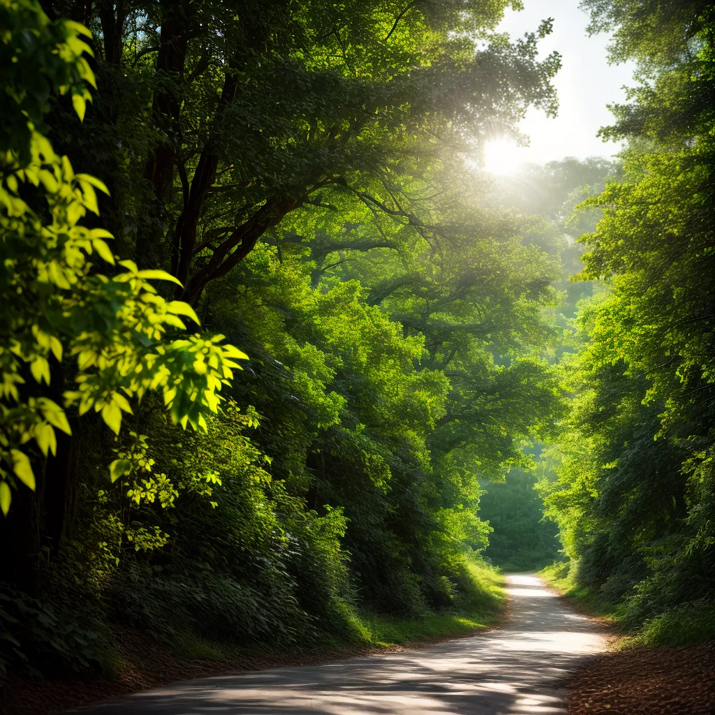 Fotos floresta caminho hop plantas sol